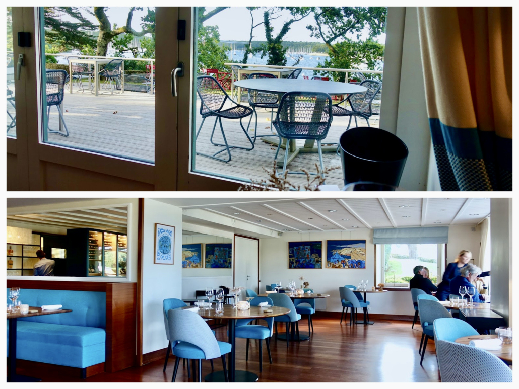 Restaurant Les Trois Rochers at Villa Tri Men Sainte-Marine/Combrit Brittany/France - best restaurants Brittany